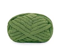 Filato Di Ciniglia 250g/Ball Multicolor Chenille Yarns For Knitting And Crochet Blanket Cushion Chunky Thick Line Soft Warm Crochet Yarn Scarf Line(Green)
