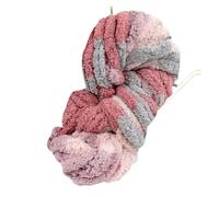 Filato Di Ciniglia 500g Thick Chenille Yarn For Blankets, Super Soft Thick Fluffy Giant Thick Chenille Polyester Yarn(25 Cherry Blossoms)