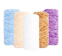 Filato Di Ciniglia 5Pcs Fluffy Velvet Chenille Blanket Yarn 95g/3.35oz For Soft Throw And Blankets, Crocheting & Knitting DIY Crafts And Projects(Combination 1-5Pcs)