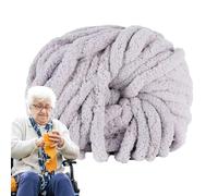 Filato di ciniglia grosso per lavorare a maglia, filato di salsiccia islandese super voluminoso, 240, 250 g, 27 m, 2 cm di spessore, morbido e caldo, misto lana per coperte, sciarpe, cappelli, letti