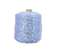 Filato di cotone fantasia da 250 g, 140 m, 6 mm/3,0 mm, filato for maglieria con paillettes per Artigianato Fatti a Mano(Color 37)