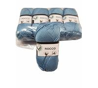 Filato di Cotone Fiocco Azzurro 250gr TreSfere Uncinetto Maglia Ferri