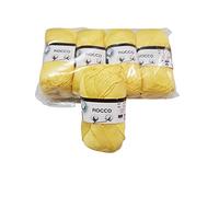 Filato di Cotone Fiocco Giallo 250gr TreSfere Uncinetto Maglia