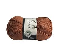 Filato di Cotone Fiocco Naturale Marrone Chiaro TreSfere Uncinetto Maglia