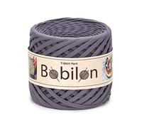 Filato di cotone per t-shirt, 100 metri, colore Mr. Grey, spessore 5-7 mm, filato a nastro, perfetto matassa di filato jersey, filato per decorazione casa