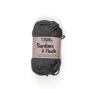 Filato di cotone speciale per uncinetto e amigurumi 55 m - grigio scuro