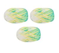 Filato di cotone tinto colorato a 5 capi da 150 g, 3 pezzi, for progetti fai da te fatti a mano - Perfetto for maglioni, sciarpe e altro ancora(Brass)
