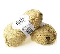 Filato di cotone, viscosa e lino, Gocce Belle, DK, peso leggero pettinato, 1,8 oz 131 yards 04 Dente di leone