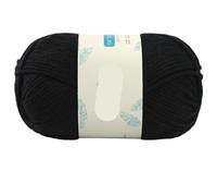 Filato di lana grezza da 100 g for sciarpe, maglioni e uncinetto tessuti a mano - Filo acrilico for progetti fai da te(17GraphiteBlack)