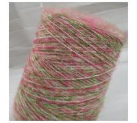 Filato di mohair sfumato da 500 g, super morbido e confortevole, for lavori a maglia a mano, tessitura, sciarpa, cappello, maglione, uncinetto, filo di lana fai da te, 3 capi, rosa(Sakura bloom)