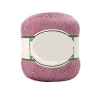 Filato di pizzo di lino e cotone da 200 g - Scialle estivo cavo all'uncinetto tessuto a mano, cappello, accessorio for giacca(LuoshenRose)