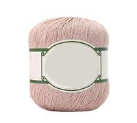 Filato di pizzo di lino e cotone da 200 g - Scialle estivo cavo all'uncinetto tessuto a mano, cappello, accessorio for giacca(Champagne Gold)