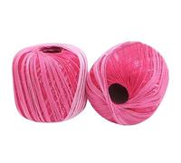 Filato di pizzo tinto da 150 g - Filo di cotone intrecciato resistente for progetti fai da te, cappelli, scialli e altro(32color)