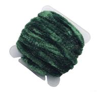 Filato di rayon ciniglia da 3 5 mm, soffice materiale per vermi lanosi bugger, 5 metri per rotolo, ideale per legare (verde scuro)