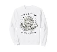 Filato e Yoga My Kind of Stretch Knitter Hobby Craft Humor Felpa