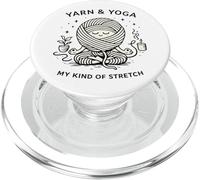 Filato e yoga My Kind of Stretch Knitter Hobby Craft Humor PopSockets PopGrip per MagSafe