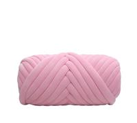 Filato Gigante 1 kg di velluto spesso super ingombrante filato grosso for maglieria a mano filo tessuto cestino coperta tappeti gigante braccio fai da te lavorata a per Coperta(Pink 1KG)
