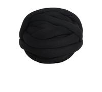 Filato Gigante 250 g/palla 2 cm di spessore grosso filato cotone con anima in lana tubo all'uncinetto for fai da te coperta for maglieria a mano gigante per Coperta(21-black)