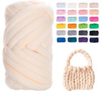 Filato Gigante 250g Cotone Grosso Tubolare a Mano Gomitolo di Filato Chunky Yarn per Borse Coperte Cestini Nidi di Animali Domestici Artigianato Fai-da-Te (Color : 11@, Size : 2 Roll(500g))