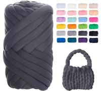 Filato Gigante 250g Cotone Grosso Tubolare a Mano Gomitolo di Filato Chunky Yarn per Borse Coperte Cestini Nidi di Animali Domestici Artigianato Fai-da-Te (Color : 14@, Size : 1 Roll(250g))