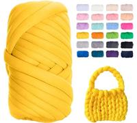 Filato Gigante 250g Cotone Grosso Tubolare a Mano Gomitolo di Filato Chunky Yarn per Borse Coperte Cestini Nidi di Animali Domestici Artigianato Fai-da-Te (Color : 26@, Size : 2 Roll(500g))