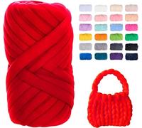 Filato Gigante 250g Cotone Grosso Tubolare a Mano Gomitolo di Filato Chunky Yarn per Borse Coperte Cestini Nidi di Animali Domestici Artigianato Fai-da-Te (Color : 20@, Size : 2 Roll(500g))