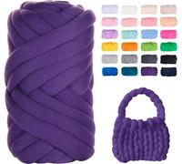 Filato Gigante 250g Cotone Grosso Tubolare a Mano Gomitolo di Filato Chunky Yarn per Borse Coperte Cestini Nidi di Animali Domestici Artigianato Fai-da-Te (Color : 24@, Size : 2 Roll(500g))