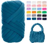 Filato Gigante 250g Cotone Grosso Tubolare a Mano Gomitolo di Filato Chunky Yarn per Borse Coperte Cestini Nidi di Animali Domestici Artigianato Fai-da-Te (Color : 6@, Size : 1 Roll(250g))