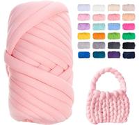 Filato Gigante 250g Cotone Grosso Tubolare a Mano Gomitolo di Filato Chunky Yarn per Borse Coperte Cestini Nidi di Animali Domestici Artigianato Fai-da-Te (Color : 18@, Size : 1 Roll(250g))