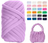 Filato Gigante 250g Cotone Grosso Tubolare a Mano Gomitolo di Filato Chunky Yarn per Borse Coperte Cestini Nidi di Animali Domestici Artigianato Fai-da-Te (Color : 25@, Size : 2 Roll(500g))