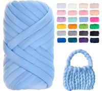 Filato Gigante 250g Cotone Grosso Tubolare a Mano Gomitolo di Filato Chunky Yarn per Borse Coperte Cestini Nidi di Animali Domestici Artigianato Fai-da-Te (Color : 2@, Size : 1 Roll(250g))