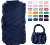 Filato Gigante 250g Cotone Grosso Tubolare a Mano Gomitolo di Filato Chunky Yarn per Borse Coperte Cestini Nidi di Animali Domestici Artigianato Fai-da-Te (Color : 7@, Size : 2 Roll(500g))