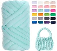 Filato Gigante 250g Cotone Grosso Tubolare a Mano Gomitolo di Filato Chunky Yarn per Borse Coperte Cestini Nidi di Animali Domestici Artigianato Fai-da-Te (Color : 22@, Size : 1 Roll(250g))