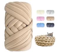 Filato Gigante - 500g Lunghezza Circa 25m Lana Grossa per Coperte a Mano DIY XXL Chunky Yarn Morbido e Soffice Filo Cotone Grosso, Spessa Gomitoli Lana Grossa per Uncinetto, Coperta, Borsa, Cuscino