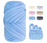 Filato Gigante - 500g Lunghezza Circa 25m Lana Grossa per Coperte a Mano DIY XXL Chunky Yarn Morbido e Soffice Filo Cotone Grosso, Spessa Gomitoli Lana Grossa per Uncinetto, Coperta, Borsa, Cuscino
