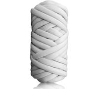 Filato Gigante Blu Scuro, 2 Pezzi Filo Cotone Grosso Tubolare a Mano, Gomitolo di Filato Chunky Yarn per Borse, Coperte, Cestini, Nidi di Animali Domestici, Artigianato Fai-da-Te