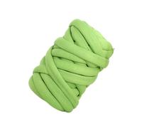 Filato Gigante Filato spesso e da 500 g, filato di cotone con anima in lana for fai te, coperta, cappello, braccio ingombrante, lavoro a mano, for maglieria per Coperta(Fruit Green)