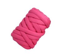Filato Gigante Filato spesso e da 500 g, filato di cotone con anima in lana for fai te, coperta, cappello, braccio ingombrante, lavoro a mano, for maglieria per Coperta(Rose Red)