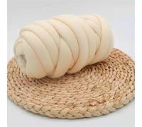 Filato Grosso 250g Maglieria a mano Filato spesso Multicolor for maglieria in cotone con anima riempita di garza Coperta Cappello Sciarpa Maglione Caldo nido for animali domestici (Color : Milk White