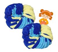 Filato Grosso 500g (250g x 2) approx 54m, chunky yarn Soft Chenille, Yarn for Knitting, Wool for Crochet and Knitting Blankets Scarf Hat (A32)