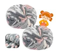 Filato Grosso 500g (250g x 2) approx 54m, chunky yarn Soft Chenille, Yarn for Knitting, Wool for Crochet and Knitting Blankets Scarf Hat (A23)