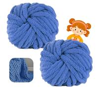 Filato Grosso 500g (250g x 2) approx 54m, chunky yarn Soft Chenille, Yarn for Knitting, Wool for Crochet and Knitting Blankets Scarf Hat (25)