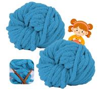 Filato Grosso 500g (250g x 2) approx 54m, chunky yarn Soft Chenille, Yarn for Knitting, Wool for Crochet and Knitting Blankets Scarf Hat (27)