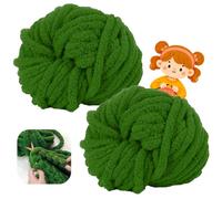 Filato Grosso 500g (250g x 2) approx 54m, chunky yarn Soft Chenille, Yarn for Knitting, Wool for Crochet and Knitting Blankets Scarf Hat (36)