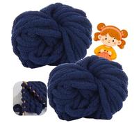 Filato Grosso 500g (250g x 2) approx 54m, chunky yarn Soft Chenille, Yarn for Knitting, Wool for Crochet and Knitting Blankets Scarf Hat (19)