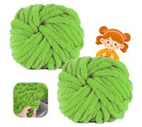 Filato Grosso 500g (250g x 2) approx 54m, chunky yarn Soft Chenille, Yarn for Knitting, Wool for Crochet and Knitting Blankets Scarf Hat (24)