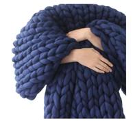 Filato Grosso per Borse 250 g di filati super morbidi fai da te braccio ingombrante del bullomobile che lavora a maglia cuote grossolano a a mano girevole filatura a crochette(Dark Blue)