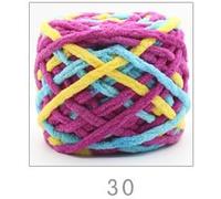 Filato Grosso per Borse,Chunky Yarn 1 pz 100 g di filato for maglieria a mano in velluto, for uncinetto in poliestere, for sciarpa, pantofole, cappelli, cuscini, bambole, fili(30 rose yellow)