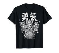 Filato Kanji Samurai Kittens, Amante dei Gatti, Kitten Courage Maglietta