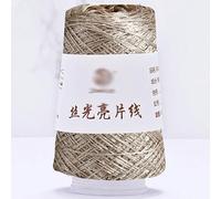 Filato mercerizzato con paillettes, 100g Sequin Glitter Yarn Polyester Blended Multicolor for Knitting Crochet(43)